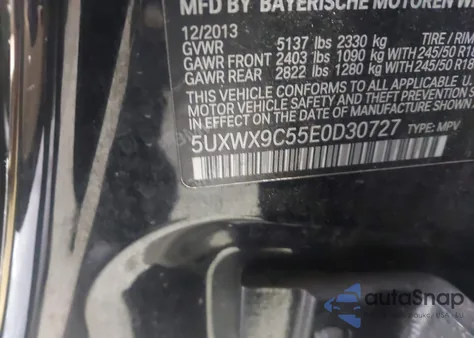 2014 BMW X3 xDrive28I из США, поврежденный, VIN 5UXWX9C55E0D30727